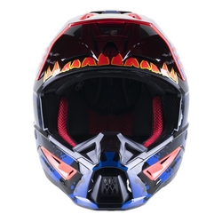 Mx Helma Alpinestars SM5 Solar Flare Black / Blue / Red Fluo Glossy