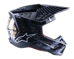 Mx Helma Alpinestars SM5 Solar Flare Black / Gray / Gold Glossy