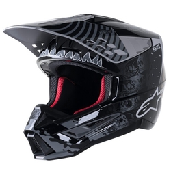 Mx Helma Alpinestars SM5 Solar Flare Black / Gray / Gold Glossy