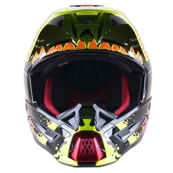 Mx Helma Alpinestars SM5 Solar Flare Black / Red Fluo / Yellow Fluo Glossy