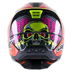 Mx Helma Alpinestars SM5 Solar Flare Black / Red Fluo / Yellow Fluo Glossy