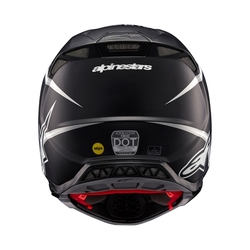 Mx Helma Alpinestars Supertech M10 Ampress Helmet  Black / White Matte