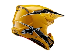 Mx Helma Alpinestars Supertech M10 Ampress Helmet Black / Yellow Glossy