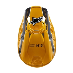 Mx Helma Alpinestars Supertech M10 Ampress Helmet Black / Yellow Glossy