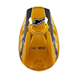 Mx Helma Alpinestars Supertech M10 Ampress Helmet Black / Yellow Glossy