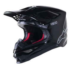 Mx Helma Alpinestars SuperTech M10 Solid Black Matte/Carbon 2023