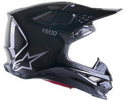 Mx Helma Alpinestars SuperTech M10 Solid Black Matte/Carbon 2023