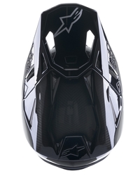 Mx Helma Alpinestars SuperTech M10 Solid Black Matte/Carbon 2023