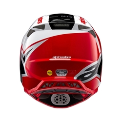 Mx Helma Alpinestars Supertech M10 Unite Red / White Glossy