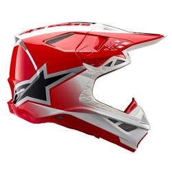 Mx Helma Alpinestars Supertech M10 Unite Red / White Glossy