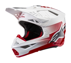 Mx Helma Alpinestars Supertech M10 Unite Red / White Glossy