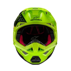 Mx Helma Alpinestars Supertech M10 Unite Helmet Yellow Fluo / Black / Diva Pink Glossy