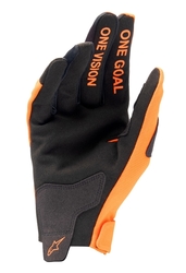 Dětské Mx Rukavice Alpinestars Youth Radar Gloves Hot Orange / Black