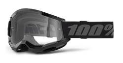 Dětské Mx Brýle 100% Strata 2 Junior Goggle Black Clear Lens 