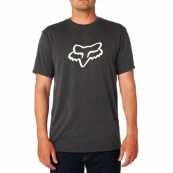 Pánské triko Fox Tournament SS Tech Tee Heather Black