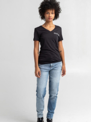 Dámské tričko Fox Racing Apex V Neck Tee, black