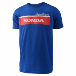 Pánské tričko TroyLeeDesigns HONDA WING BLOCK TEE BLUE 2017