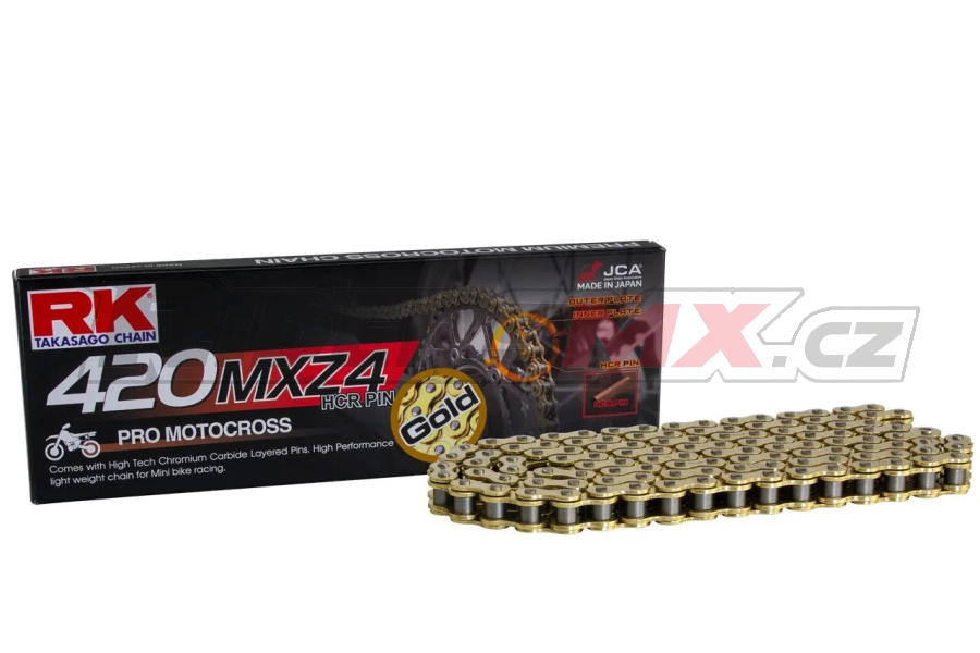 Mx Řetěz RK Chain 420 MXZ4 Gold