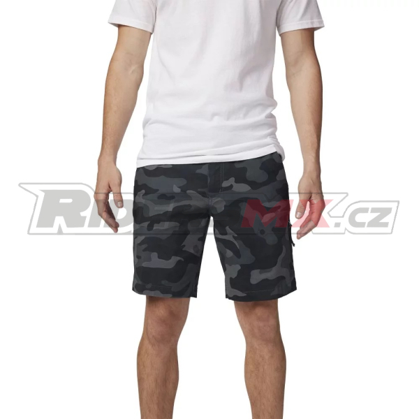 Pánské kraťasy FOX Essex Camo Short 3.0 	Black Camo