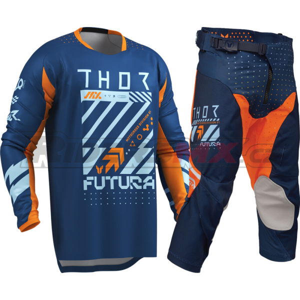 Dětský Mx Komplet THOR Launchmode Futura Navy / Orange Kids Gear Set 2026