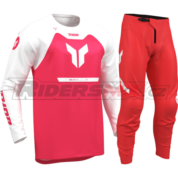 Dětský Mx Komplet THOR Ridemode Menace Red Kids Gear Set 2026