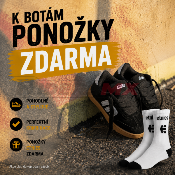Dětské boty ETNIES Kids Locut Black / Gum / White