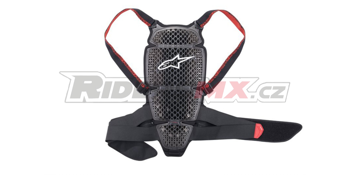 páteřový chránič NUCLEON KR-CELL, ALPINESTARS (černý/šedý/červený) 2026