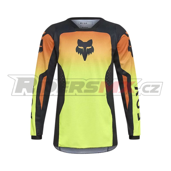 Dětský Mx Dres FOX Youth 180 Shield Jersey Fluorescent Yellow 2026