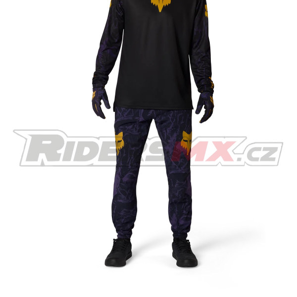 MTB kalhoty FOX Ranger Image Print Plum Purple