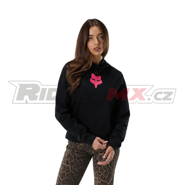 Dámská mikina Fox Women's F Head Fleece Pullover Hoodie Black/Pink