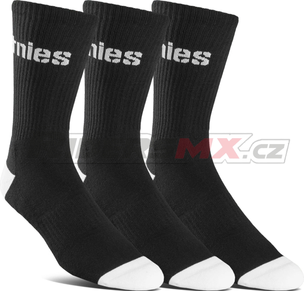 Pánské ponožky ETNIES Direct 2 Stencil Icon Sock 3-Pack Black