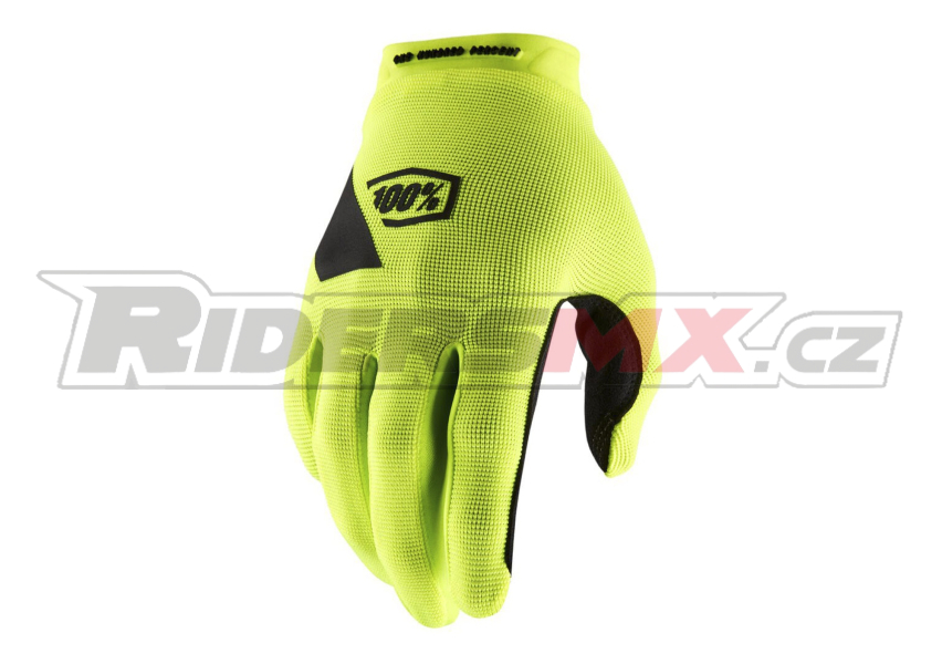 rukavice RIDECAMP, 100% (fluo žlutá)