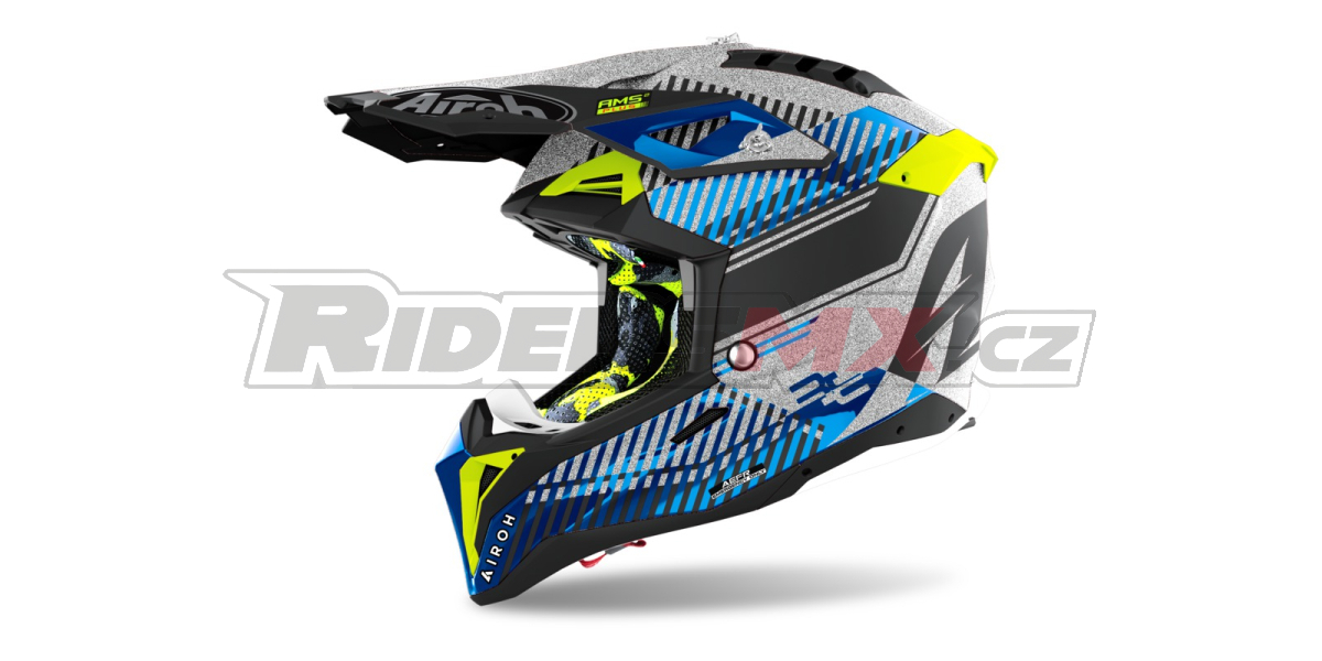 přilba AVIATOR 3.0 Wave, AIROH (stříbrná/chrom) 2022
