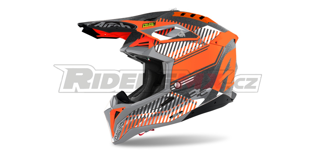 přilba AVIATOR 3.0 Wave, AIROH (oranžová/chrom) 2022