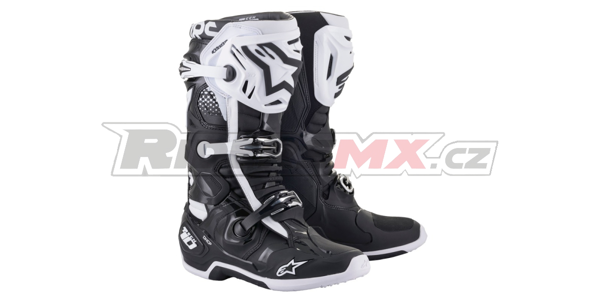 boty TECH 10, ALPINESTARS (černá/bílá) 2026