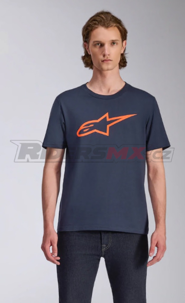 Pánské tričko Alpinestars Ageless 2.0 CSF Tee Navy/Orange
