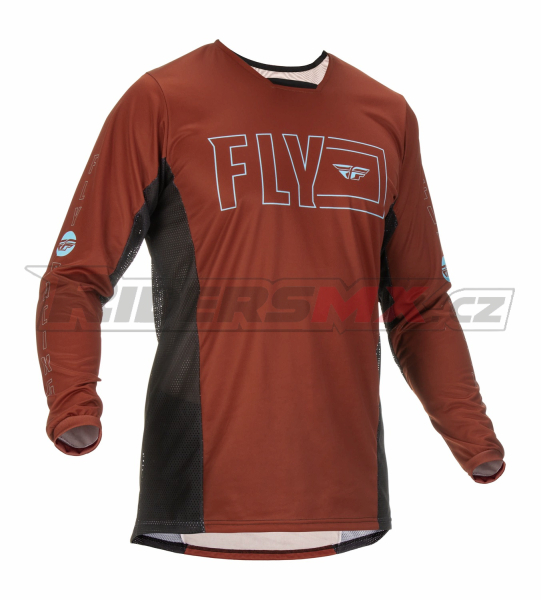 dres KINETIC FUEL , FLY RACING - USA 2022 (rezavá/černá)