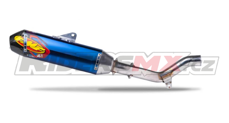 Koncovka výfuku FMF FACTORY 4.1 RCT TITANIUM ANODIZED SL (Slip-On) W/ CARBON CAP 