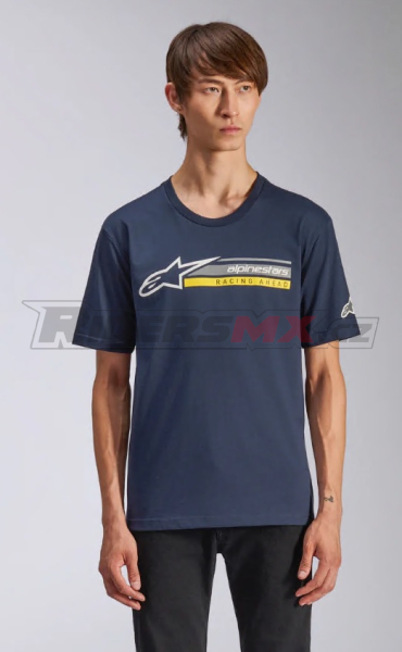 Pánské tričko Alpinestars Partake CSF Tee - Short Sleeve Navy