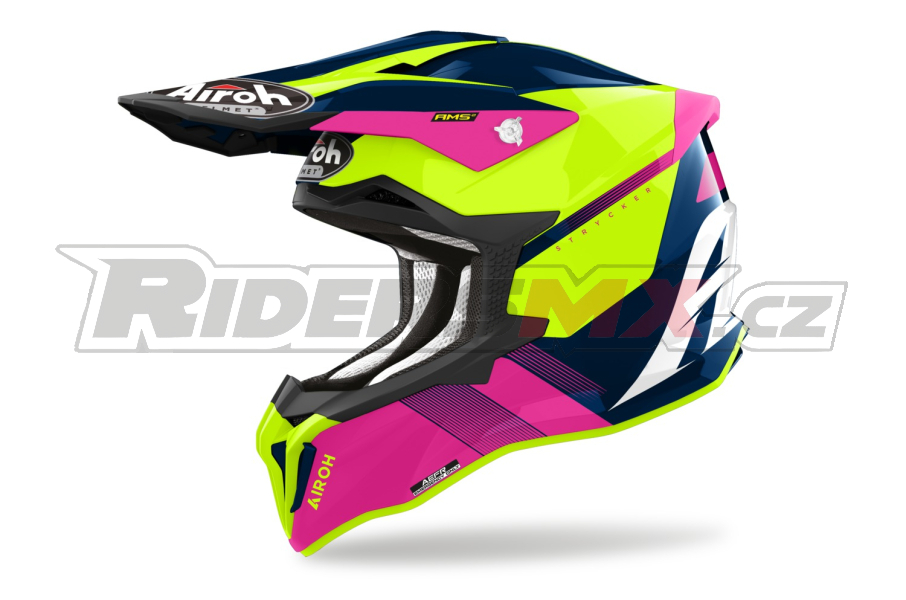 přilba STRYCKER Blazer, AIROH (modrá/růžová) 2025