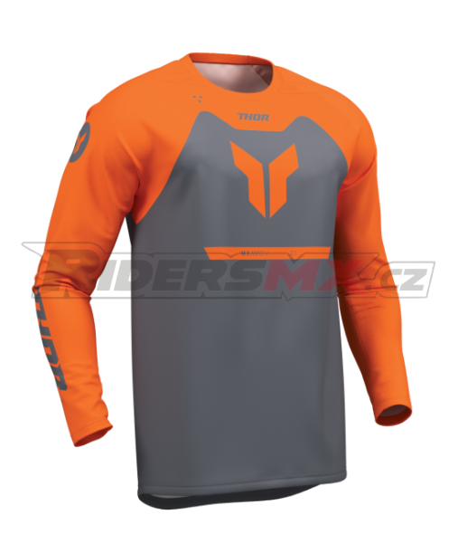 Dětský Mx Dres THOR Ridemode Jersey Youth Menace Charcoal 2026