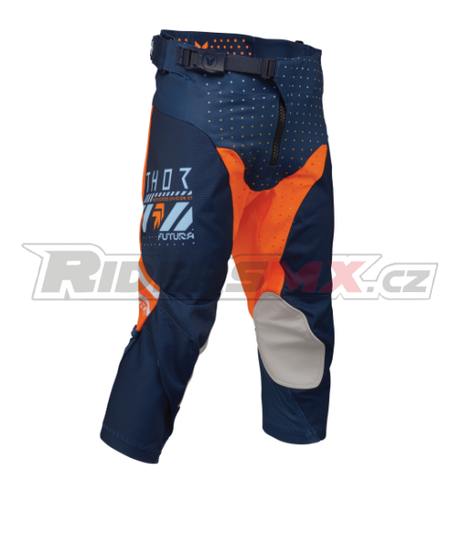 Mx Kalhoty THOR Youth Launchmode Pant Futura Navy/Orange 2026