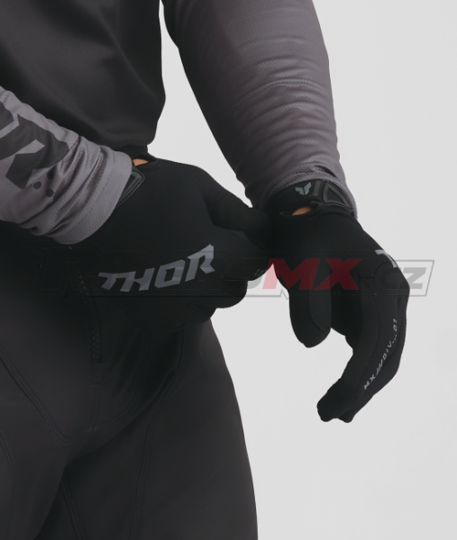 Dětské Mx Rukavice Thor Ridemode Glove Static Black 2026