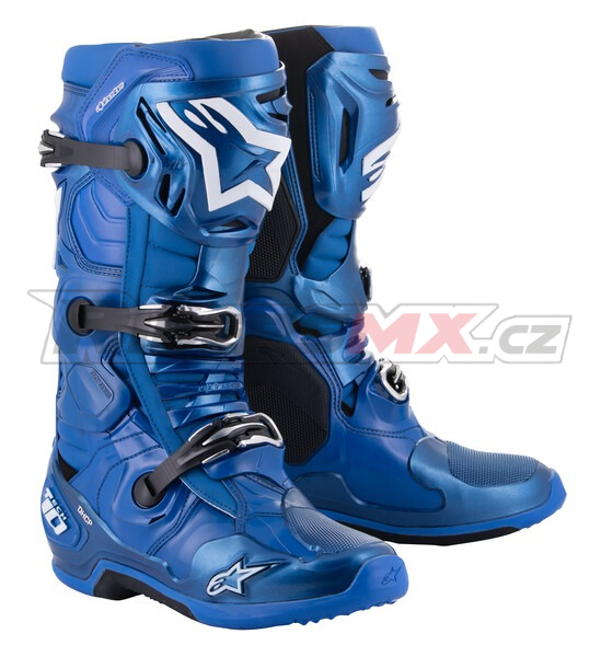 boty TECH 10, ALPINESTARS (modrá/černá/bílá) 2026