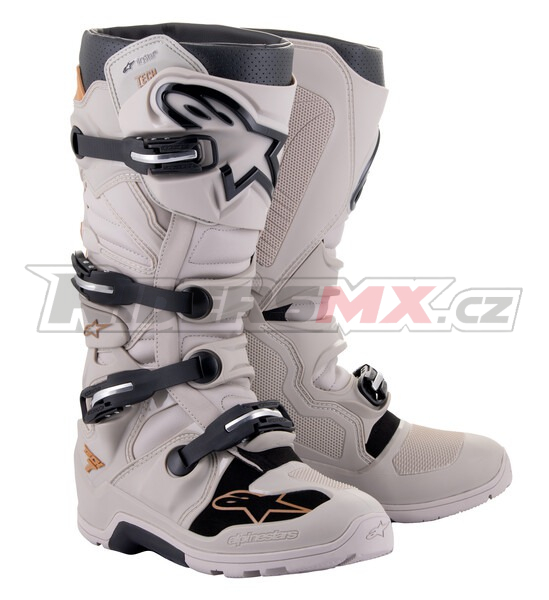 boty TECH 7 ENDURO DRYSTAR, ALPINESTARS (písková/černá)