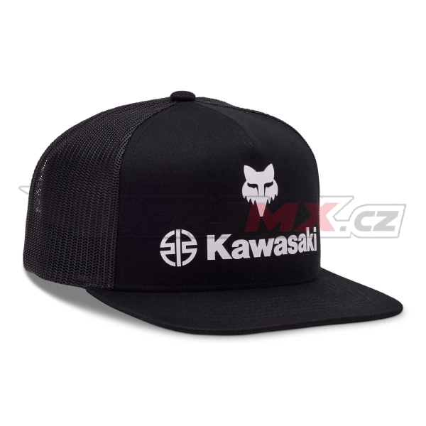 Pánská čepice FOX x Kawasaki Snapback Hat Black