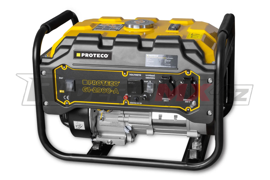 PROTECO elektrocentrála 2900 W – jednofázový generátor 230V / 12V