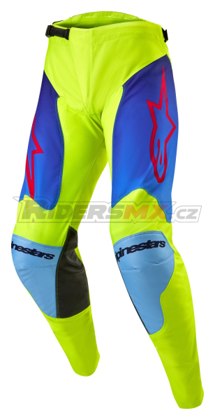 kalhoty RACER HOEN, ALPINESTARS (žlutá fluo/modrá/červená)