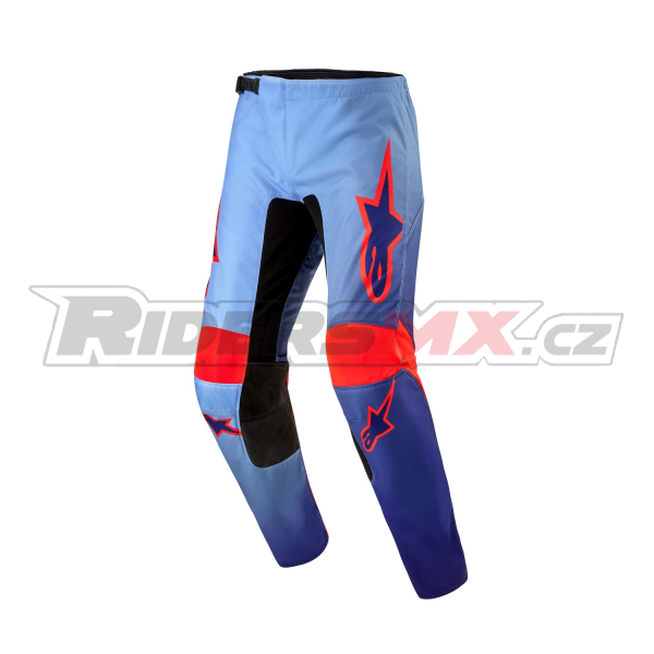 kalhoty FLUID LUCENT, ALPINESTARS (modrá/světle modrá/oranžová) 2024