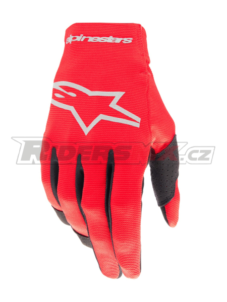 rukavice RADAR, ALPINESTARS, dětské (červená/stříbrná) 2026